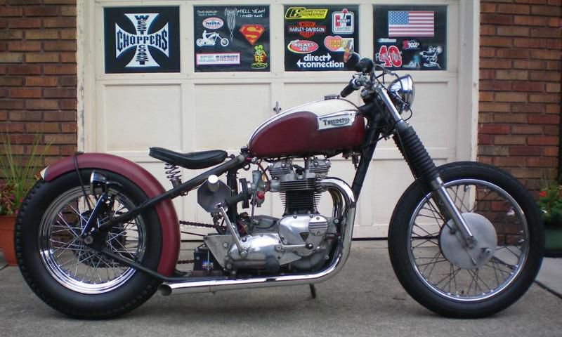 Triumph TR6 Bobber. Runs great!