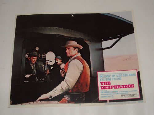 1969 THE DESPERADOS LOBBY CARD 6 VINCE EDWARDS JACK PALANCE