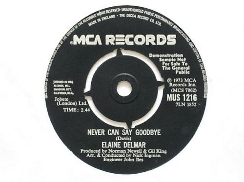 ELAINE DELMAR - DESPERADO - 7" VINYL - MCA LABEL - DEMO COPY, US $35, image 3