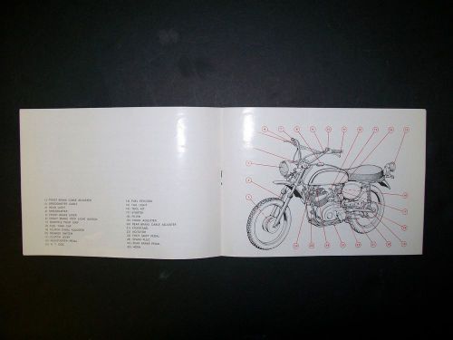 BENELLI 65cc Mini Enduro operation & maintenance manual (new), US $83, image 3