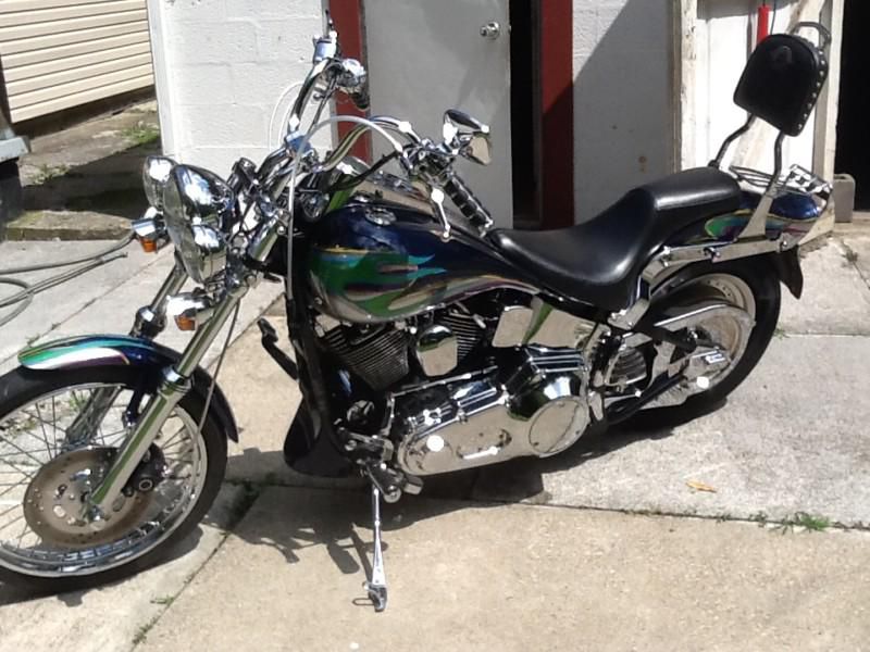1998 HARLEY DAVIDSON FXSTC W/ CUSTOM PAINT & LOTS OF CHROME