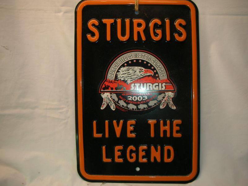 Hd flstn softail ,2003 sturgis metal sign