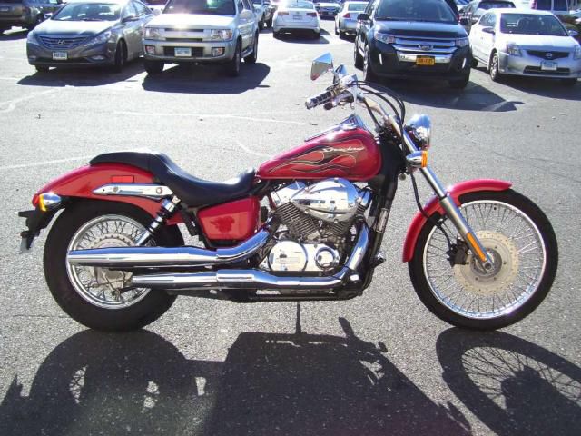 2007 honda shadow spirit 750 vt750c2 red, 45ci liquid cooled v-twin