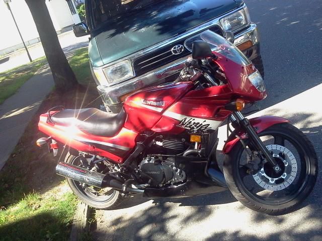 Maroon used kawasaki ninja