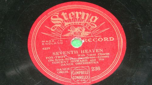 VINCENT HOWARD : Seventh heaven / Ladies of the dance - 10&#034; 78rpm Sterno 236