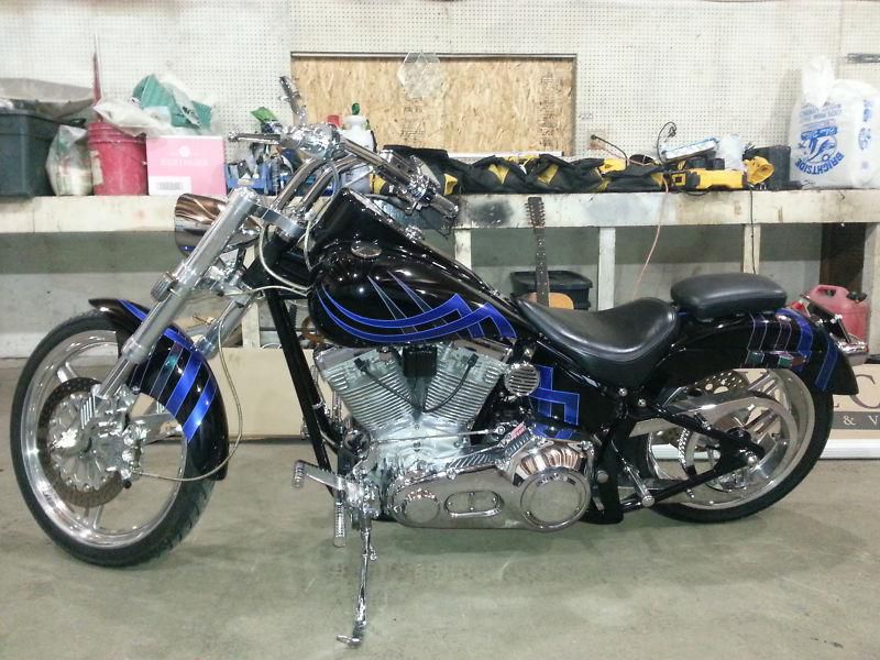 Custom softtail...super fast!
