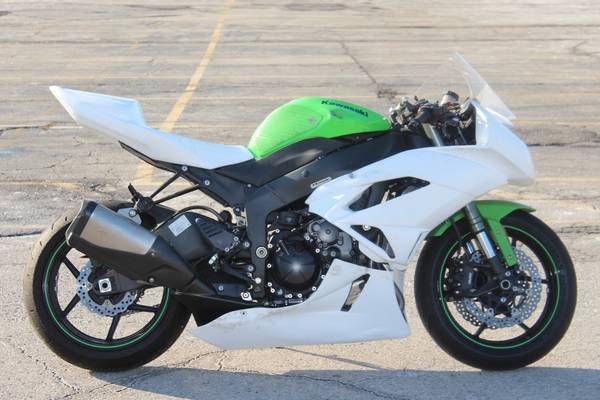 2009 09 kawasaki ninja zx6r zx-6r zx6-r 600 racebike $3, 900