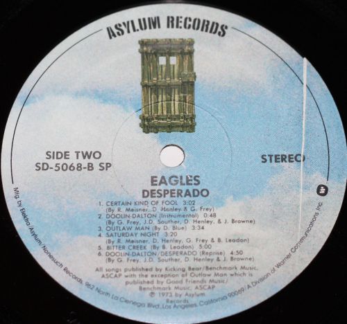 EAGLES "Desperado" ASYLUM SD-5068 M- Vinyl NM Textured Jkt w/Shrink 1973 EAGLES, image 6