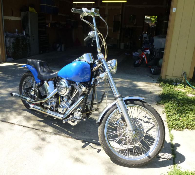 Custom built harley-davidson motorcycle with revtech 100” stroker motor 671 mile