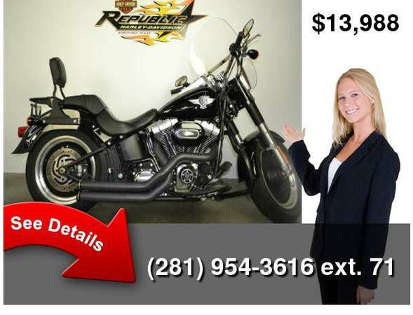 2011 Harley-Davidson Softail Fat Boy Lo Vivid Black