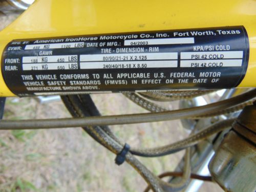 2003 American Ironhorse Slammer, US $9,900.00, image 15