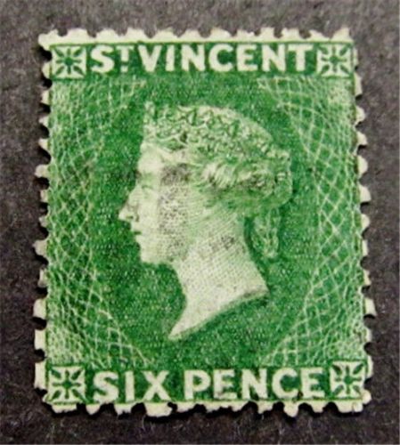 Nystamps british st vincent stamp # 8 used $90