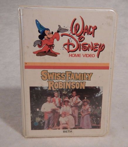 Betamax Beta SWISS FAMILY ROBINSN 1960 Disney
