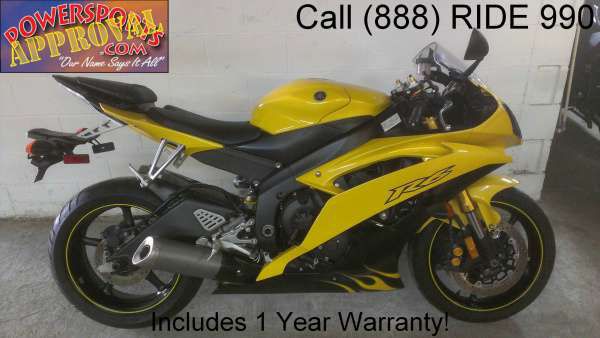 2008 used Yamaha R6 for sale in pearl yellow and black - u1445