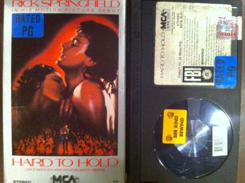 RICK SPRINGFIELD Hard To Hold Original Release Beta format