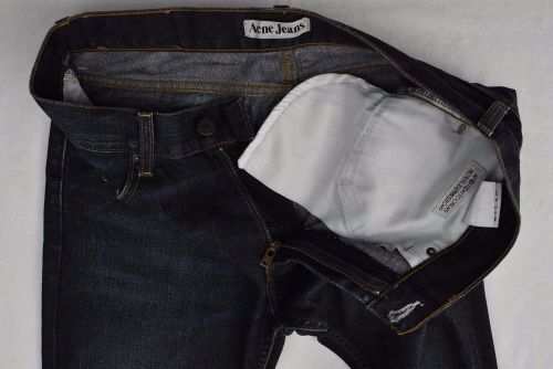 ACNE JEANS MIC DESPERADOS Dark Blue Jeans Men`s Long Jean W32 L32, US $110, image 7