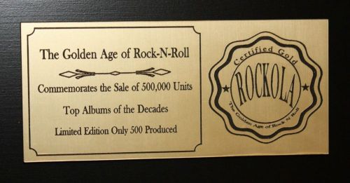The Eagles "Desperado" LTD Edition laser etched lyrics Gold LP display, US $159.95, image 4