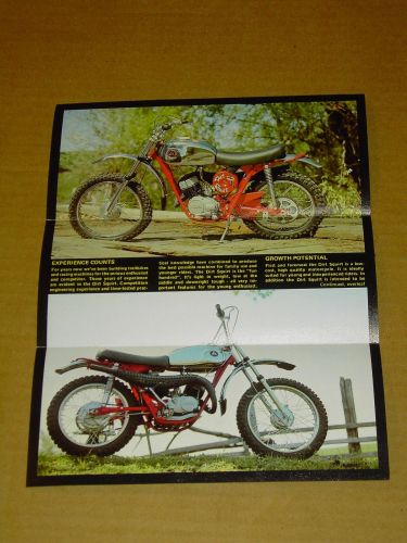 HODAKA DIRT SQUIRT 100 SALES BROCHURE NICE!, US $29.99, image 3