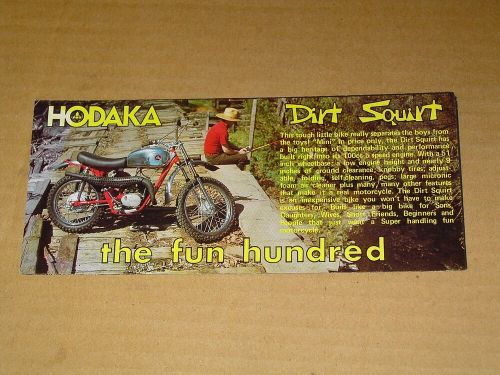 HODAKA DIRT SQUIRT 100 SALES BROCHURE NICE!, US $29.99, image 4