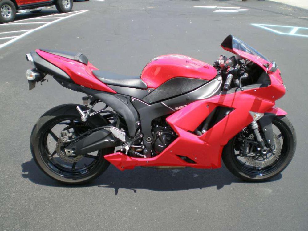2007 kawasaki ninja zx-6r  sportbike 