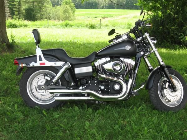 2009 Harley Davidson FXDF Fat Bob Flat Denim Black, Two jackets included NO RES, US $9,999.00, image 3