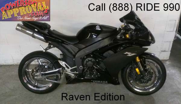 2008 used Yamaha R1 Raven Edition crotch rocket for sale - u1570