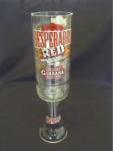 Desperados red tequila beer glass goblet - 100% recycled - unique gift - pub/bar