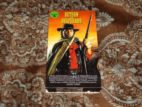 Return of the Desperado (VHS, 1987) Rare OOP HTF Billy Dee Williams *NOT ON DVD*, US $39.99, image 1