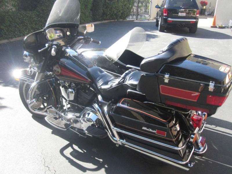 1991 black Harley Davidson FLHTCU Electra Glide Ultra Classic with side car, US $6,769.69, image 3