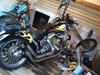 Harley Davidson Softail custom built chopper