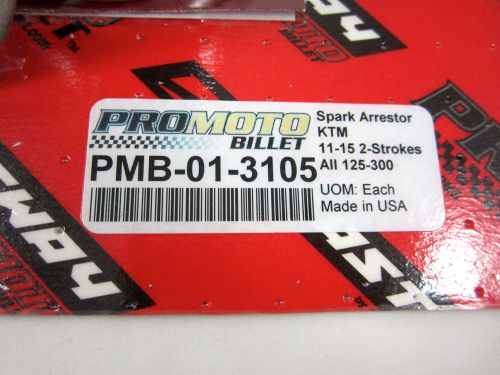 Pro Moto Billet Spark Arrestor Exhaust End Cap Husaberg TE 250 300 12 13 14 NEW, US $113.96, image 3