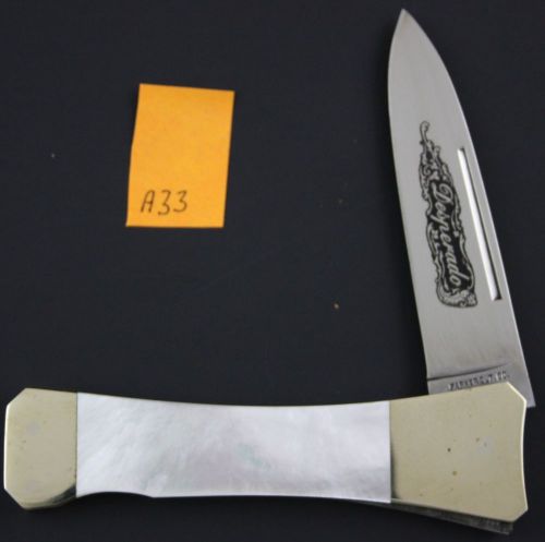 Parker Cutlery Co. Desperado MOP Single Blade Lockback Pocket Knife #A33