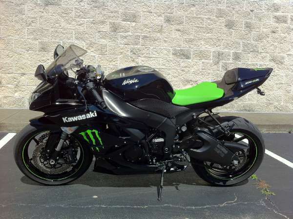 Used 2009 kawasaki ninja zx-6r monster energy for sale<br />
