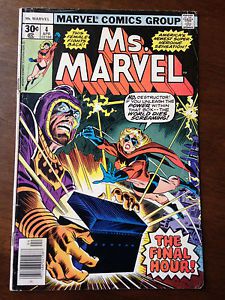 Ms marvel # 4 very good 1st series marvel comics ed hannigan bronze age