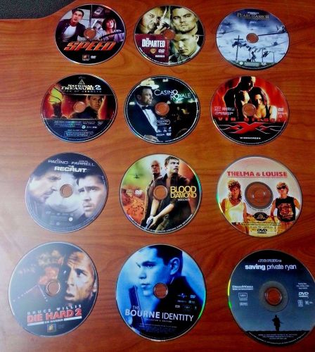 Action Adventure DVD Lot You Choose $1.49 Each - Discs Only No Cases or Artwork