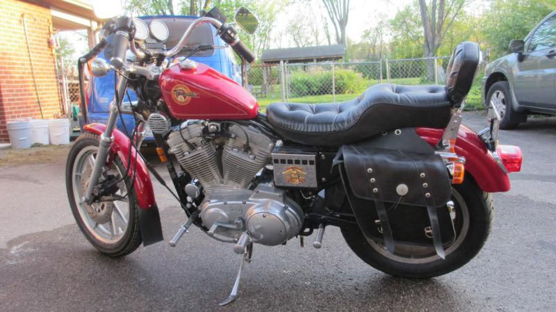 1994 Harley Davidson Sportster 883, Cherry Red Sparkle, Low Miles, Mint Cond., US $500.00, image 3