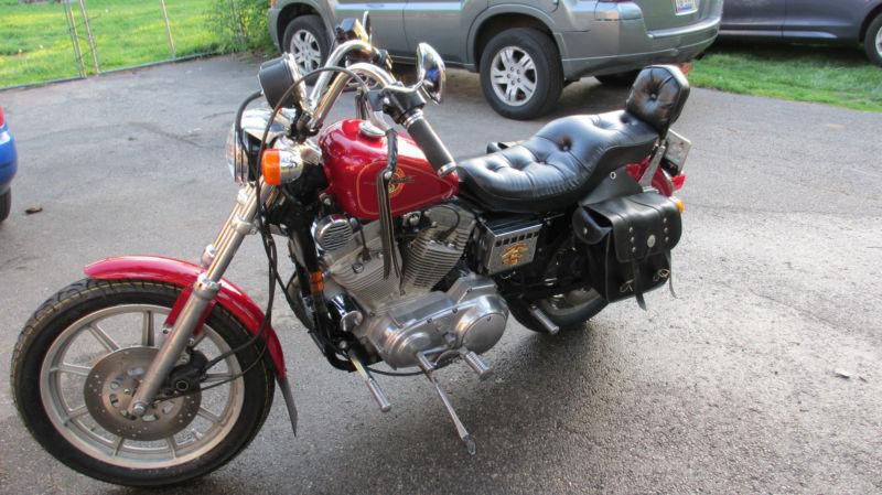 1994 Harley Davidson Sportster 883, Cherry Red Sparkle, Low Miles, Mint Cond., US $500.00, image 4