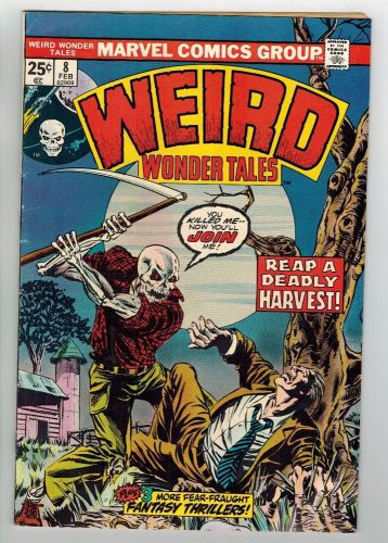 WEIRD WONDER TALES #8 - ED HANNIGAN COVER - MARVEL COMICS - 1974