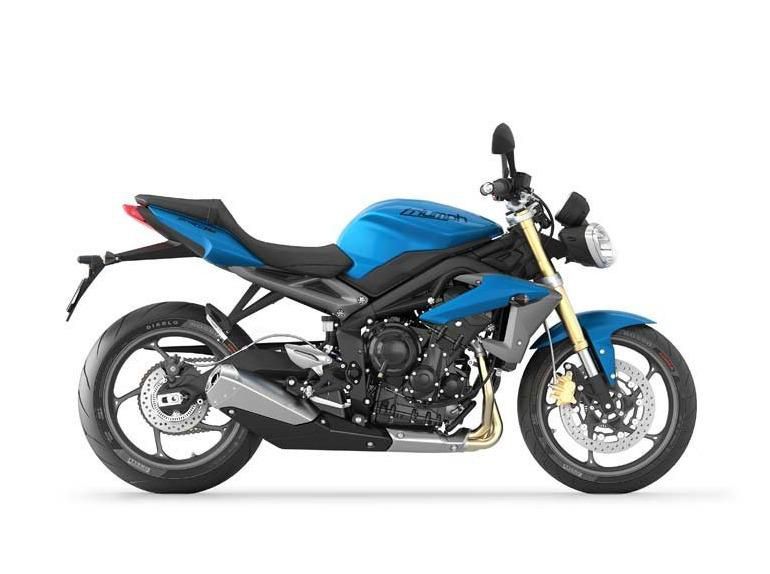 2013 triumph street triple abs - caribbean blue  sportbike 