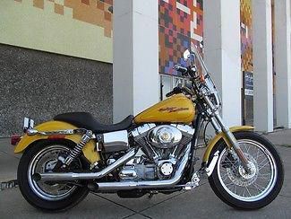 2005 Yellow Harley Davidson Super Glide Custom!