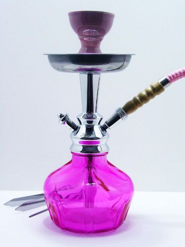 12&#034; Pink VENTO Hookah High Quality Shisha Water Pipe Vortex Bowl Mya Style