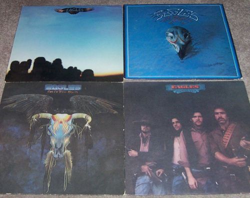 Eagles lp collection - 4 record albums &#034;eagles&#034; - greatest hits - desperado -