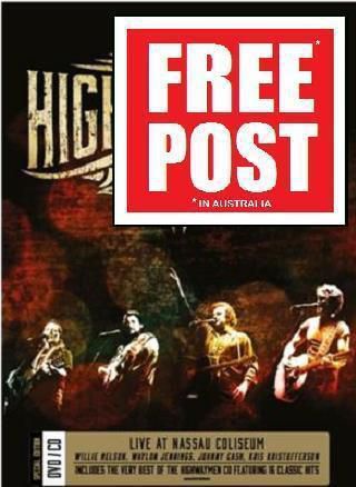 HIGHWAYMEN - LIVE AT THE NASSAU COLISEUM DVD with BONUS BEST OF CD *NEW*