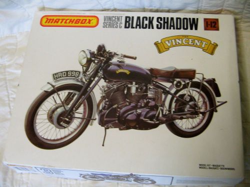 Estate Sale ~ Vintage Matchbox Model Kit - Vincent Black Shadow Made in England
