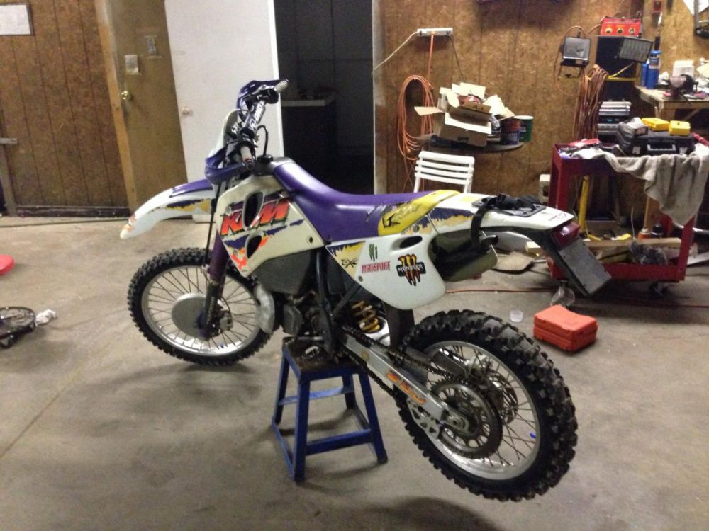 1995 ktm exc 250 dirt bike 