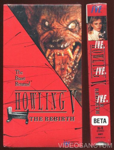 WEREWOLF HORROR BETA NOT VHS HOWLING V THE REBIRTH 1989 IVE CULT GORE OCCULT