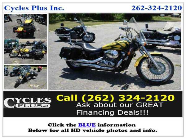 2009 Honda Shadow Spirit 750 (VT750C2) Yellow