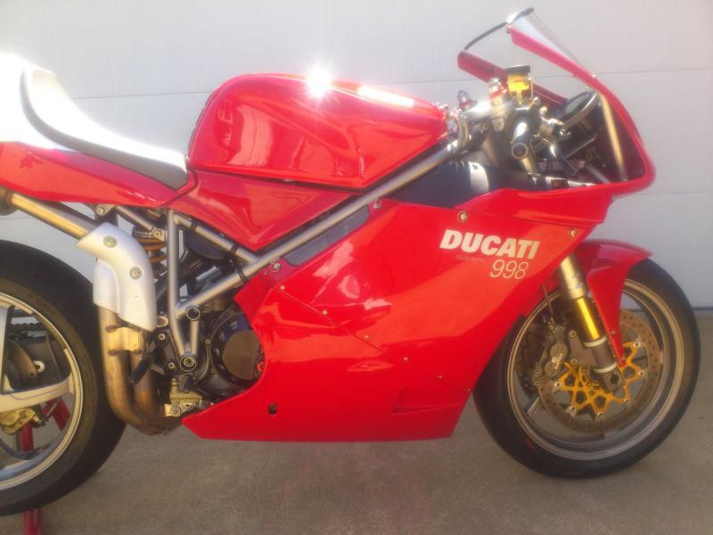 2002 Ducati 998 Superbike Red. Beautiful and in excellent condition. Must see.