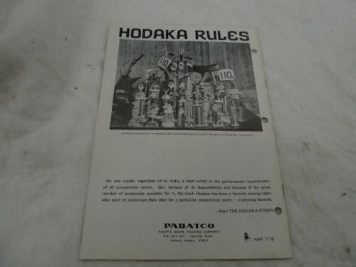 HODAKA ORIGINAL FACTORY  RACING PARTS CATALOG, US $50.00, image 3