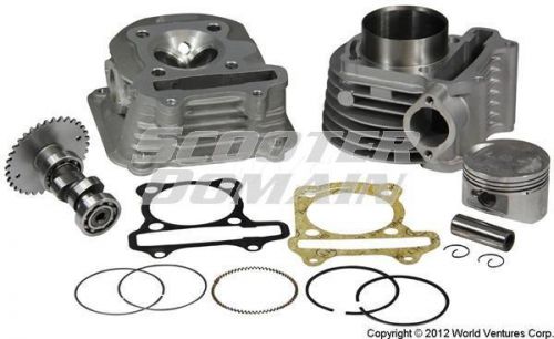 Cylinder and Head 63mm Alloy Big Bore Kit - for GY6 150cc Scooters